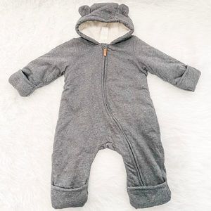 Baby boy fleeced onesie